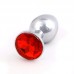 Steel Metal Jeweled Butt Plug Large